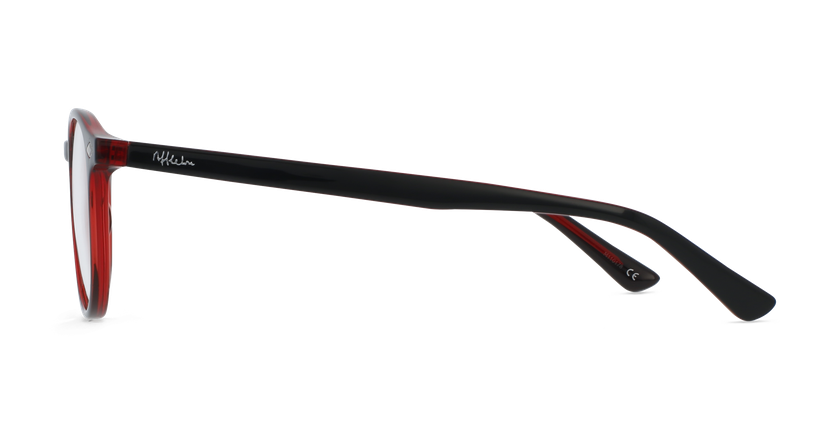 GAFAS GRADUADAS niños MAGIC KAY negro/rojo - vista de frente
