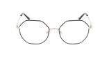 GAFAS GRADUADAS mujer ALANIS negro/dorado - vista de frente