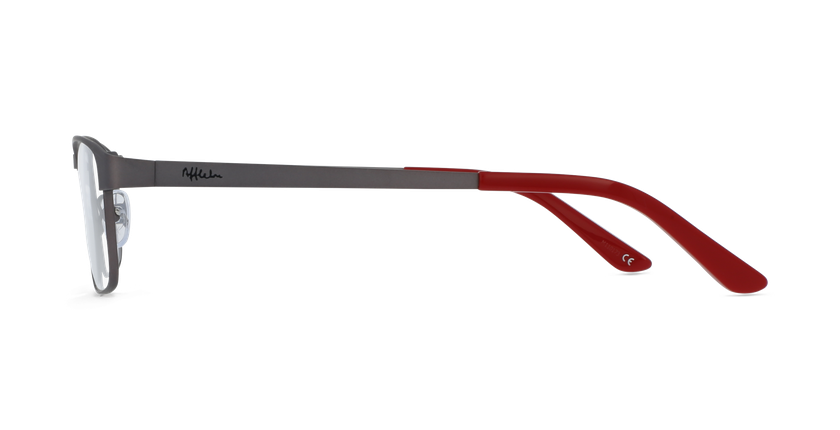 GAFAS GRADUADAS niños MAGIC OCTAVE gris/rojo - vista de frente