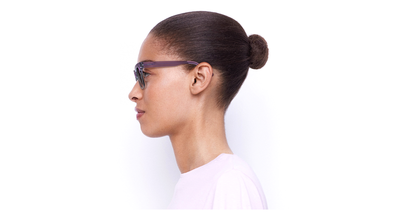 GAFAS DE SOL mujer KAREN morado/azul - vista de lado
