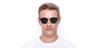 GAFAS DE SOL CLUBROUND carey/rojo - vista de frente