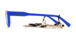 GAFAS GRADUADAS mujer CARACTÈRES CRÉATIVE azul - vista de frente