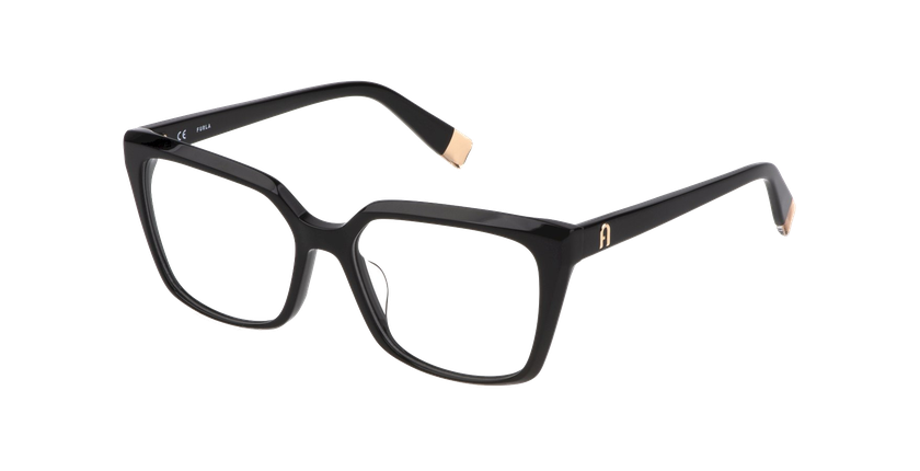 GAFAS GRADUADAS mujer VFU641 negro brillante - vista de frente