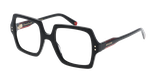 GAFAS GRADUADAS mujer CHARISMATIQUE negro/rojo - vista de frente