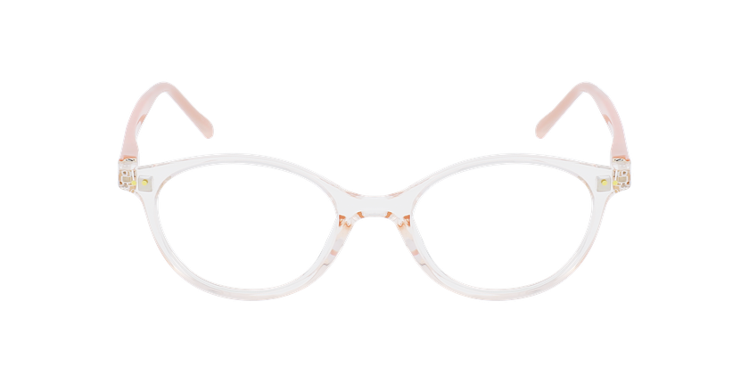 GAFAS GRADUADAS niños ISALINE rosa/dorado - vista de frente