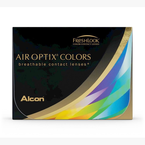 Lentillas Air Optix Colors 2 L Azul Brillante vista de frente