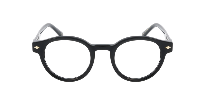 GAFAS GRADUADAS mujer CARACTÈRES DISCRÈTE negro - vista de frente