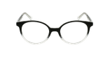 GAFAS GRADUADAS niños RZERO25 negro/blanco - vista de frente