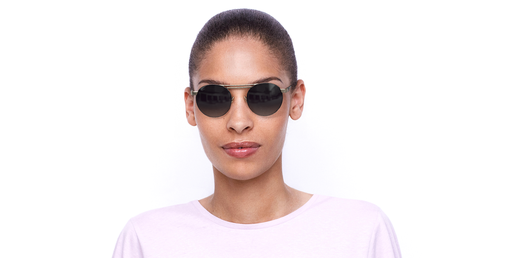 GAFAS GRADUADAS mujer ROMY negro/dorado