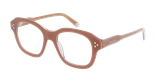 GAFAS GRADUADAS mujer ENIGMATIQUE marrón - vista de frente