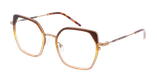 GAFAS GRADUADAS mujer MAGIC222 marrón/dorado - vista de frente
