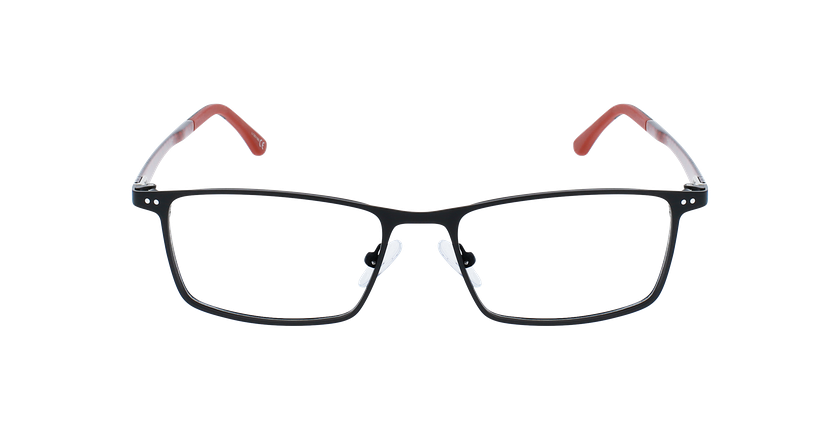 GAFAS GRADUADAS hombre MAGIC 129 CARBONE negro/rojo carbón - vista de frente