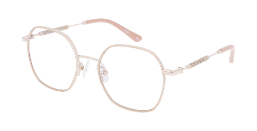 GAFAS GRADUADAS mujer MAGIC254 rosa/dorado - vista de frente