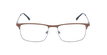 GAFAS GRADUADAS hombre MAGIC 104 marrón/plateado - vista de frente