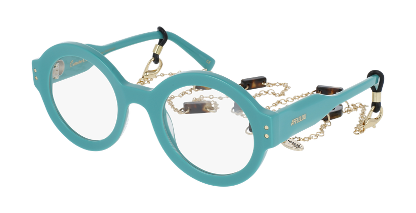 GAFAS GRADUADAS mujer CARACTÈRES PERSPICACE verde - vista de frente