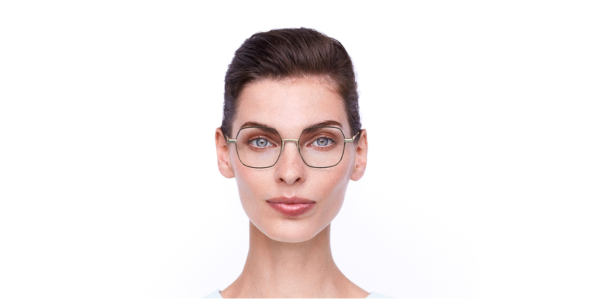 GAFAS GRADUADAS mujer MAGIC LEA negro/dorado - vista de frente