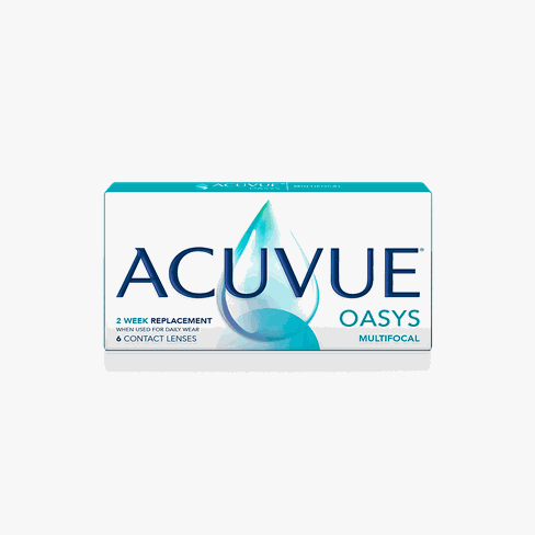 Lentillas ACUVUE OASYS MULTIFOCAL 6 L vista de frente