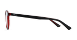 GAFAS GRADUADAS niños MAGIC KAY negro/rojo - vista de frente