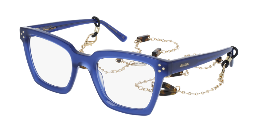GAFAS GRADUADAS mujer CARACTÈRES MYSTÉRIEUSE azul/morado - vista de frente