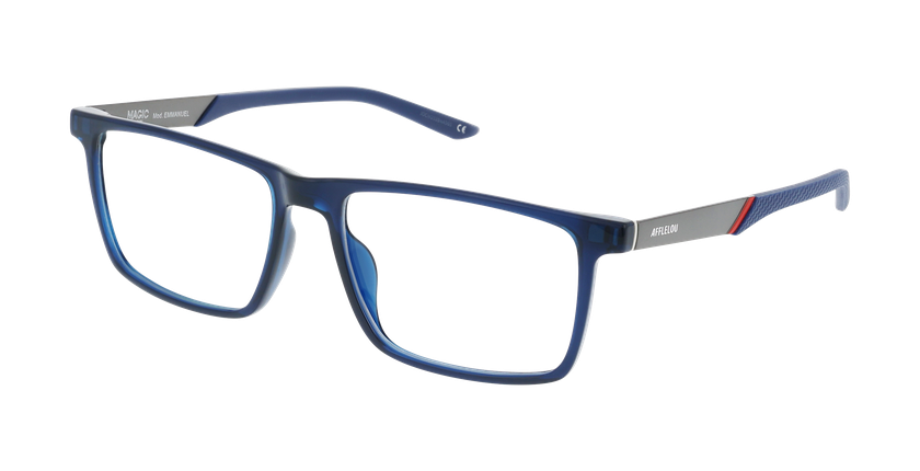 GAFAS GRADUADAS hombre EMMANUEL azul marino/rojo - vista de frente