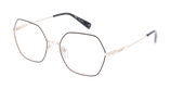 GAFAS GRADUADAS mujer KIARA negro/dorado - vista de frente
