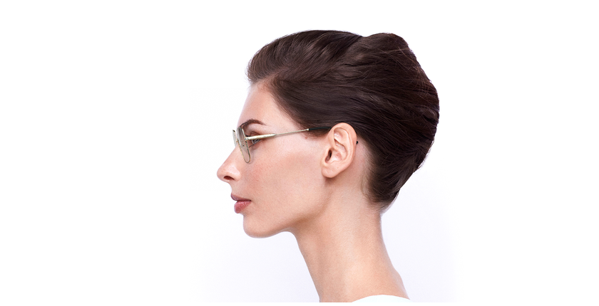 GAFAS GRADUADAS mujer MAGIC LEA negro/dorado - vista de frente