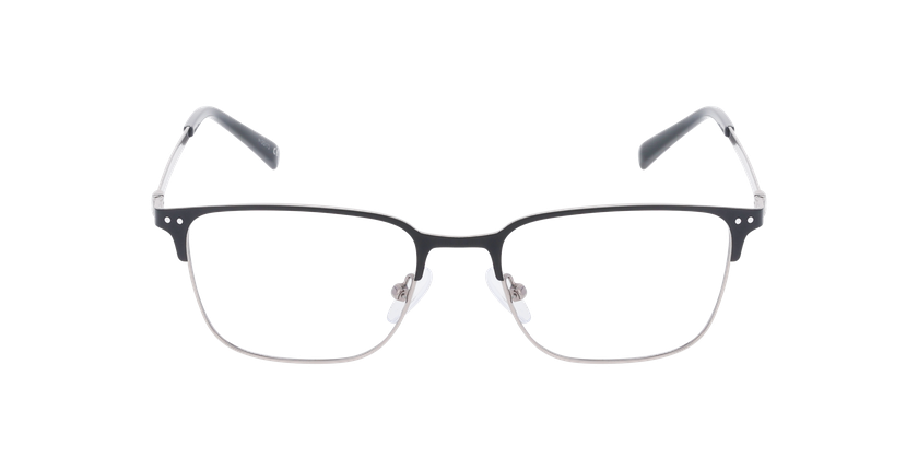 GAFAS GRADUADAS hombre NATHEO negro/plateado - vista de frente