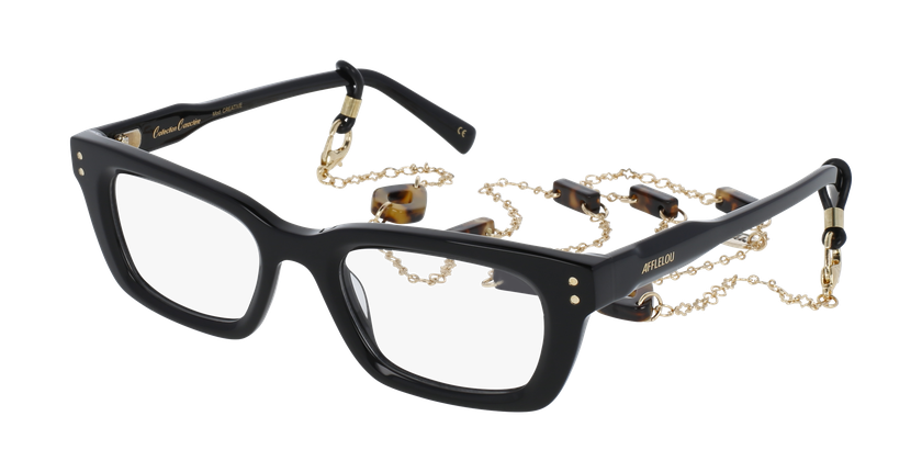 GAFAS GRADUADAS mujer CARACTÈRES CRÉATIVE negro - vista de frente