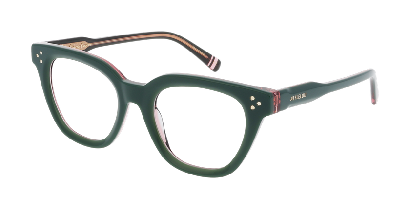 GAFAS GRADUADAS mujer CARACTÈRES ARTISTE verde - vista de frente