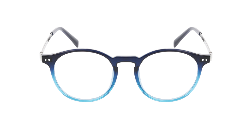 GAFAS GRADUADAS hombre DAYAN azul/plateado - vista de frente
