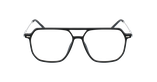 GAFAS GRADUADAS hombre ALAN negro/plateado - vista de frente