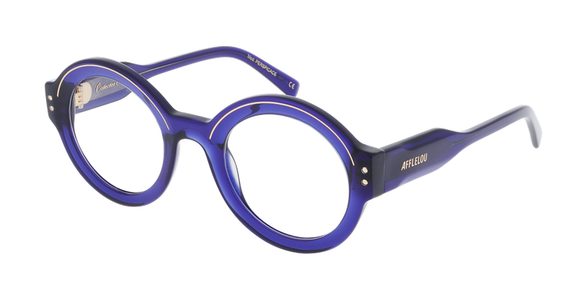 GAFAS GRADUADAS mujer CARACTÈRES FIL D'OR PERSPICACE azul - vista de frente
