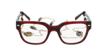 GAFAS GRADUADAS mujer CARACTÈRES AUDACIEUSE rojo marmoleado - vista de frente
