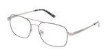 GAFAS GRADUADAS hombre FILIPE negro/plateado - vista de frente