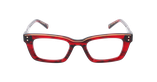 GAFAS GRADUADAS mujer CARACTÈRES FIL D'OR CRÉATIVE rojo - vista de frente