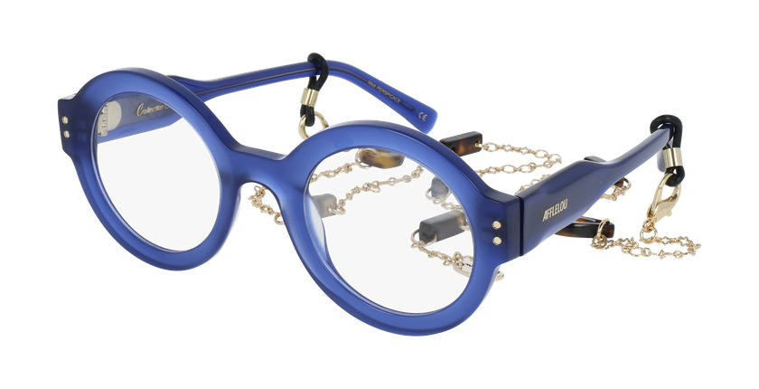 GAFAS GRADUADAS mujer CARACTÈRES PERSPICACE azul/morado - vista de frente