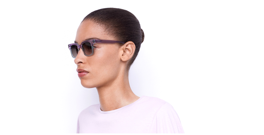 GAFAS DE SOL mujer KAREN morado/azul - vue de 3/4