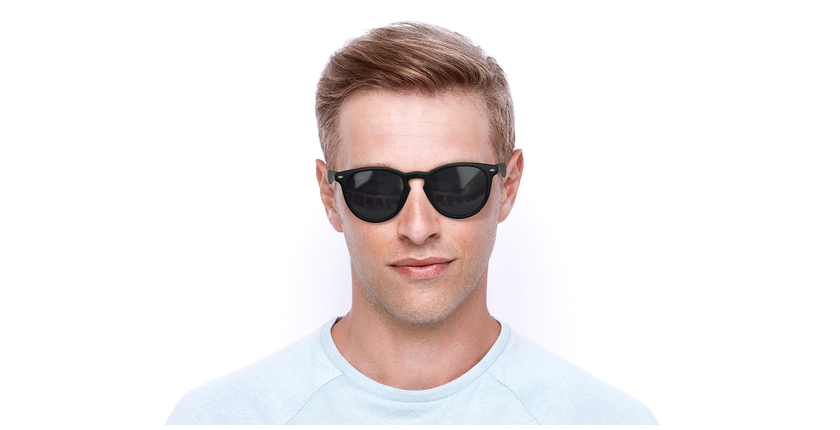Gafas de sol H2O negro - vista de frente
