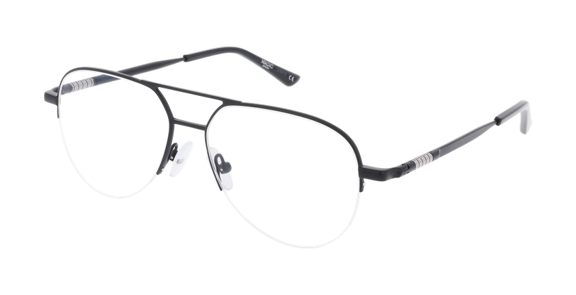 GAFAS GRADUADAS hombre MAGIC284 negro/plateado - vista de frente