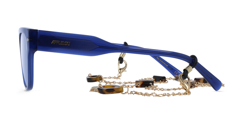 GAFAS GRADUADAS mujer CARACTÈRES AUDACIEUSE azul/morado - vista de frente