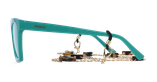 GAFAS GRADUADAS mujer CARACTÈRES MYSTÉRIEUSE verde - vista de frente