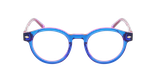GAFAS GRADUADAS mujer CARACTÈRES DISCRÈTE azul - vista de frente