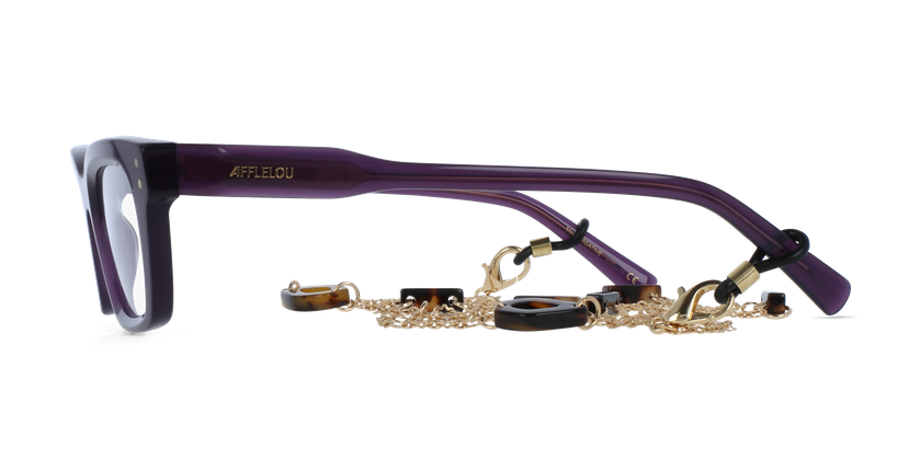 GAFAS GRADUADAS mujer CARACTÈRES CRÉATIVE morado - vista de frente