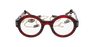 GAFAS GRADUADAS mujer PERSPICACE rojo marmoleado