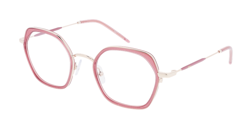 GAFAS GRADUADAS mujer MAGIC221 rosa/dorado - vista de frente