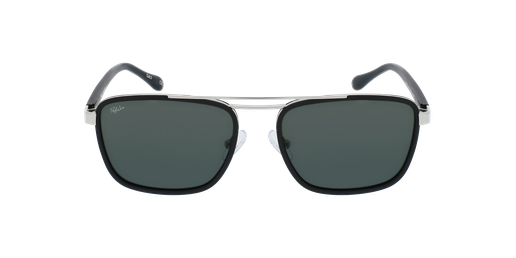 GAFAS GRADUADAS hombre MARCELLO negro/plateado vista de frente