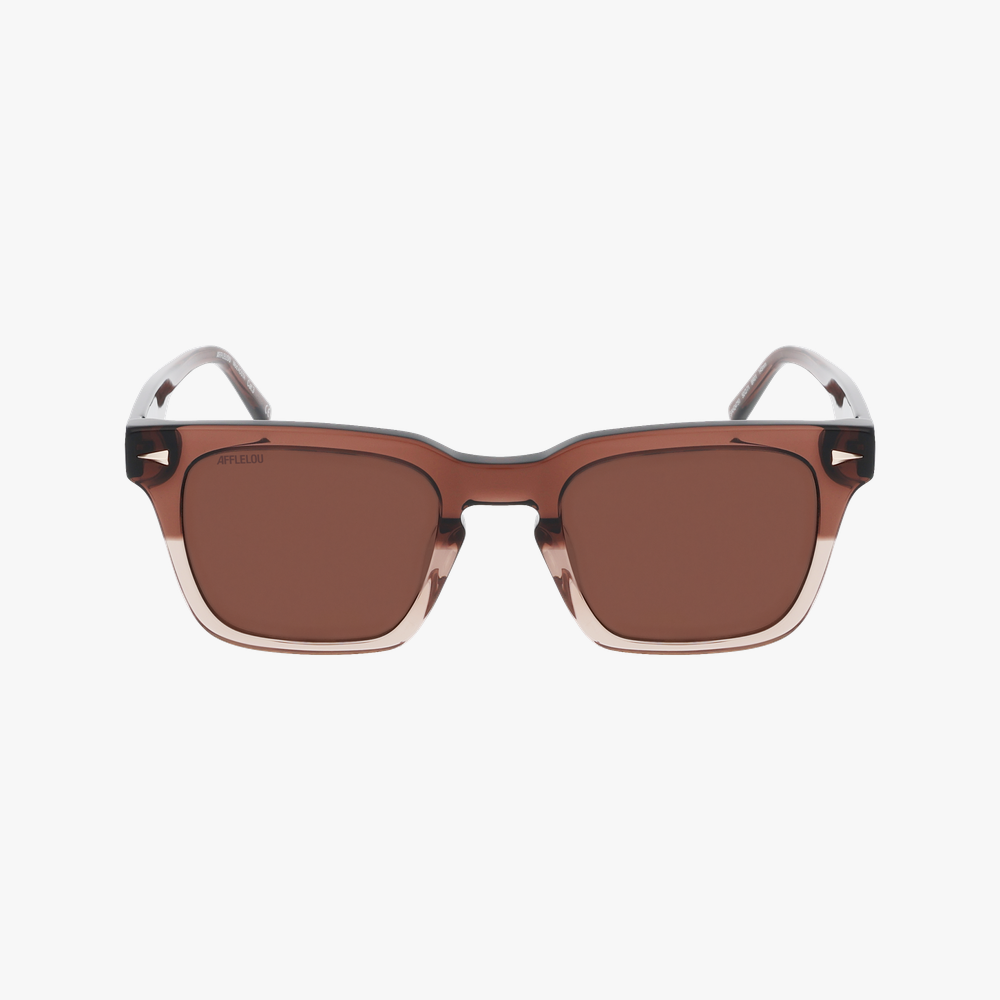 GAFAS DE SOL hombre AOSTA marrón - vista de frente