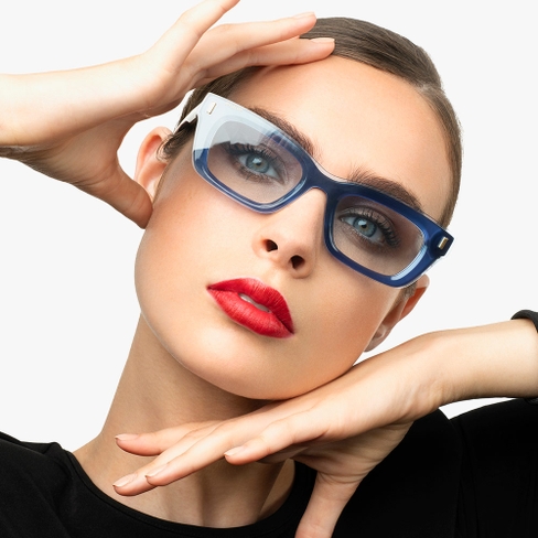 GAFAS GRADUADAS mujer CARACTÈRES CRÉATIVE azul/morado
