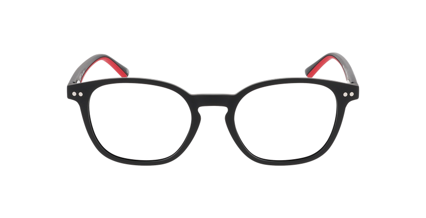GAFAS GRADUADAS niños JORIS negro/rojo - vista de frente