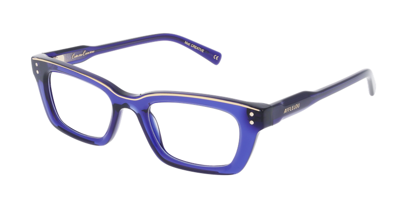 GAFAS GRADUADAS mujer CARACTÈRES FIL D'OR CRÉATIVE azul - vista de frente